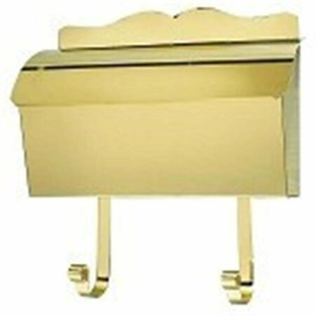 BOOK PUBLISHING CO Provincial Collection Brass Mailboxes - roll top - in Smooth Polished Brass GR2642695